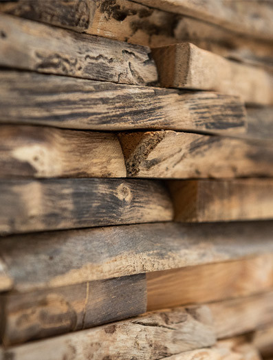 Mur de bois de clinique